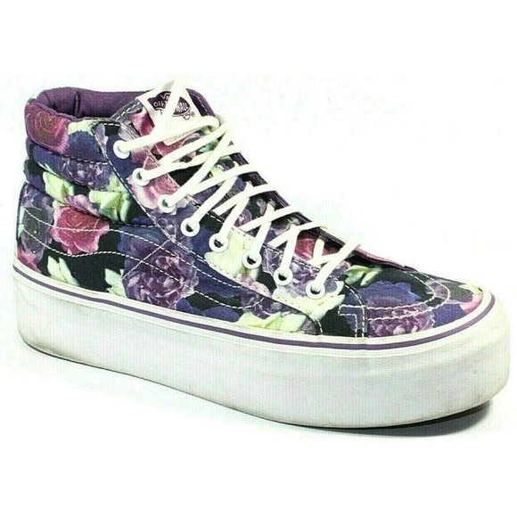 purple platform vans